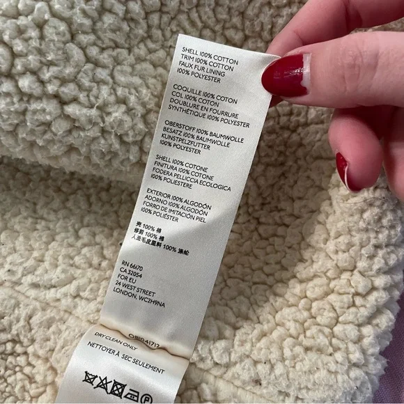 Free People We the Free Woodland Plaid Jacket Lilac Grey Size Small Sherpa - Picture 7 of 13